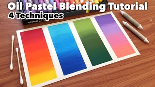 How to Blend Oil Pastels using 4 techniques  Tips and Tricks for beginners  Mungyo Oil Pastels [upl. by Lipson]