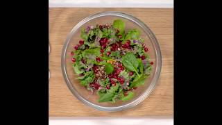 Pomegranate Pork Medallions with Quinoa Recipe Video [upl. by Beauregard]