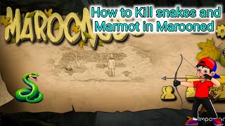 How to Kill Snakes and Marmot in Marooned game  Marooned gameplay  Marooned mountains map [upl. by Airemahs]