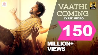 Master  Vaathi Coming Lyric  Thalapathy Vijay  Anirudh Ravichander  Lokesh Kanagaraj [upl. by Otsirc]