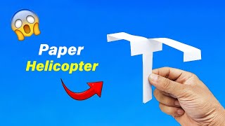 How to Make a Helicopter from Paper that Can Fly [upl. by Poulter]