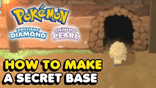 How To Make A Secret Base Underground In Pokemon Brilliant Diamond amp Shining Pearl [upl. by Saiasi]