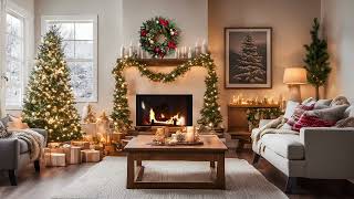 v 2 Cozy Christmas Fireplace Relaxing Music Video rwillan 3 hours final [upl. by Akirehc]