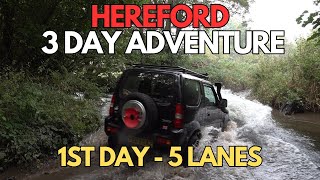 Hereford Oct 24 Travel down and the 1st day on the lanes  The tightest lane ive ever driven [upl. by Nixon529]