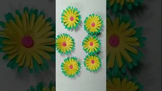 How To Make Paper Flower Easy shorts youtubeshorts craftarjalal flowers flower diy [upl. by Ateerys934]