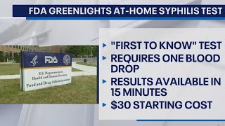 FDA greenlights athome syphilis tests [upl. by Craig]