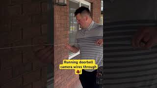 Doorbell camera installation on brick No existing wire porchpirate ring smarthome nest [upl. by Towers]