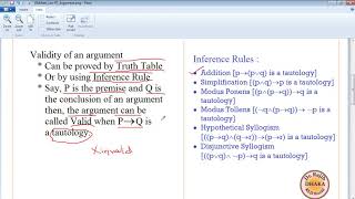 Discrete Mathematics Lecture 07 Argument [upl. by Ebeneser]