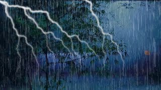 Deep Sleep for Recovery with Torrential Rain amp Roaring Thunder on a Tin Roof [upl. by Doretta]