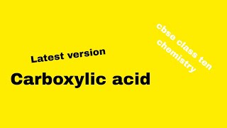 Carboxylic acid chemical properties [upl. by Aesoh]