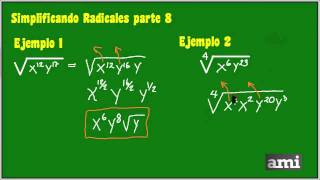 Simplificando Radicales parte 8 [upl. by Anewor190]