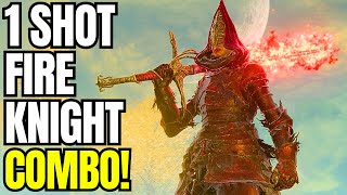 This New Fire Knight 1SHOT Combo Is INSANE Best Build Guide  Elden Ring DLC Shadow Of The Erdtree [upl. by Yevreh]