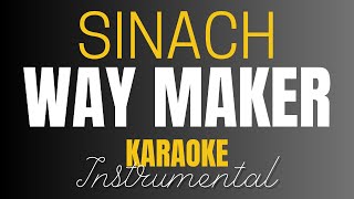 Sinach  Way Maker  Instrumental with lyrics  Karaoke [upl. by Klarrisa]