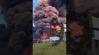 Fire breaks out at BioLab facility in Georgia USA [upl. by Roleat]