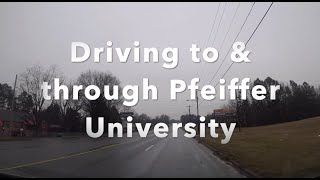 Driving to Pfeiffer University Misenheimer NC ASMR Country roads small towns highways relaxing [upl. by Baillie]