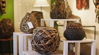 Sculptural Art Baskets from Matt Tommey  Twined Basket  Fiber Art [upl. by Zelazny]