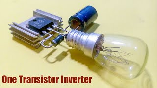 Only One Transistor Inverter CircuitTip41c TransistorTip42c Transistor [upl. by Llehsyt]