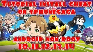 TUTORIAL INSTAL MOD MENU ON VPHONEGAGA  ANDROID 1011121314 [upl. by Martell]