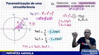 🚨🚨 Como fazer a parametrização de uma circuferência 🚨🚨 03 [upl. by Holly]