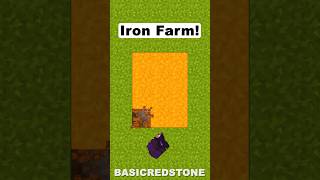 BEST Iron Farm in Minecraft 121 shorts [upl. by Yendic]