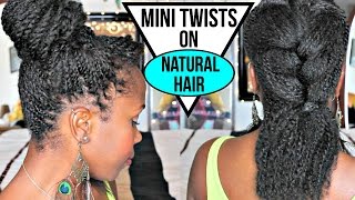 How to Twist on Natural Hair NO EXTENSIONS  EASY Styling and Product Tips  Natural Hair [upl. by Niwhsa]