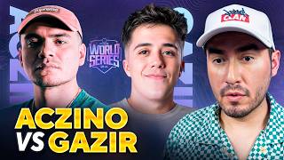 Aczino vs Gazir ¿FUE JUSTO I Reacción FMS WORLD SERIES 24 Jornada 1 [upl. by Marilyn931]