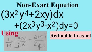 3x2y42xydx2x3y3x2dy0 NonExact L602 MathsPulseChinnaiahKalpana [upl. by Ottie]