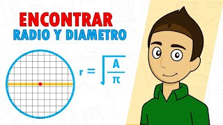 RADIO Y DIÁMETRO CONOCIENDO ÁREA Super facil  Para principiantes [upl. by Lucina]