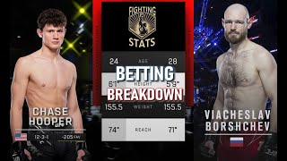 Chase Hooper vs Viacheslav Borshchev Full UFC Fight Night Breakdown [upl. by Assirralc]