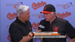 Buck Showalter after Os beat Rangers 96 [upl. by Castorina]