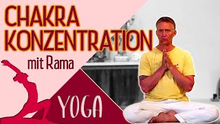 Chakrakonzentration mit Rama Yogastunde Mittelstufe Yoga Vidya Grundreihe 0915 Uhr 16072020 [upl. by Eixor]