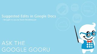 Suggested Edits in Google Docs [upl. by Ycnaf355]