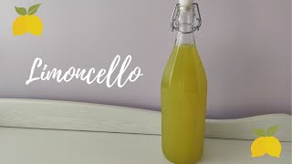 Limoncello fatto in casa ricetta perfetta pronto in 1 settimana buonissimo [upl. by Holcomb653]