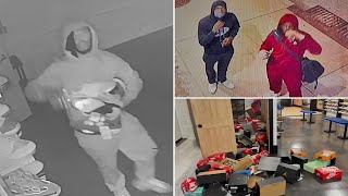 Ohio Thieves Steal 100 RightFoot Shoes Taunt and Celebrate with Drinks in Front of Security Camera [upl. by Farlie112]