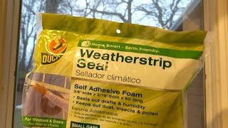 Weather Sealing a Leaky Window with Duck Brand Weather Stripping [upl. by Sukramaj863]