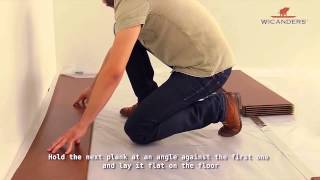 How to install Wicanders Floating Flooring 2G Lock System [upl. by Nikal]