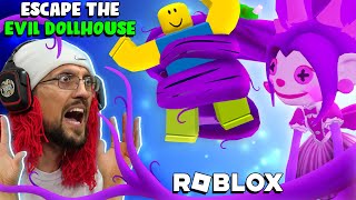 Trapped in Roblox Evil Dollhouse with Candy Doll Darling FGTeeV Escape Game [upl. by Htrag]