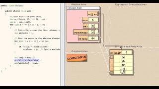 Selection Sort Algorithm  StepbyStep Animation [upl. by Hashum983]