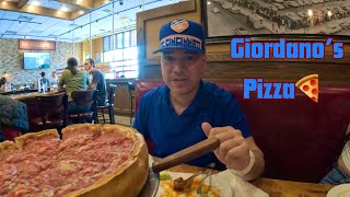 Giordanos pizza 🍕 creadores de la deep dish pizza 🍕 [upl. by Eneryc978]