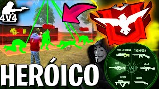 ASÍ LLEGUÉ A HERÓICO DESPUES DE HACKERS FREEFIRE [upl. by Nanyk]