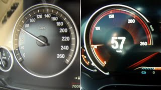 2012 BMW 520d vs 2018 BMW 520i  Acceleration Test [upl. by Emrich]