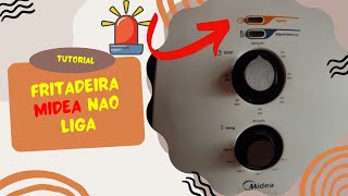 Fritadeira Midea FRA41 Airfryer nao liga como abrir e consertar [upl. by Bilbe]