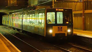 Tyne amp Wear Metro 4050 4035 at Byker [upl. by Susann]