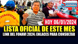 Link del Fonavi 2024 lista oficial de este mes enlaces para consultar Plazo para el pago [upl. by Vachil]