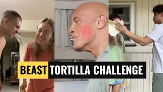 Tortilla Slap Challenge Kevin Hart amp The Rock compilation [upl. by Pettiford]