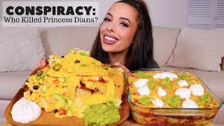 NACHOS AND CHEESY QUESADILLA CASSEROLE MUKBANG [upl. by Vonnie]