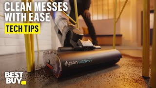 The Maneuverable and Powerful Dyson WashG1 Wet Cleaner – Tech Tips from Best Buy [upl. by Ahtnamas]