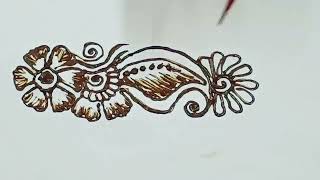 mehndi design pencil drawingmehandi design shorststylish pencil shading mehandi design [upl. by Kcire698]