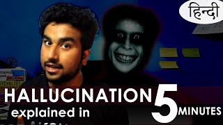 Hallucination in 5 Minutes HINDI  Class 12 Psychology Chapter 4  UGC NET  BA Hons  IAS [upl. by Warwick883]