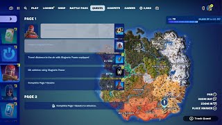 Fortnite  NEW Magneto Secret Skin Quest List amp Quest Rewards [upl. by Annis381]